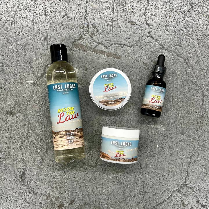 Beard Grooming & Body Wash Set - Skäggolja, Skäggbalsam, Skäggsmör och Body Wash Gel för wholesale av Last Looks Grooming