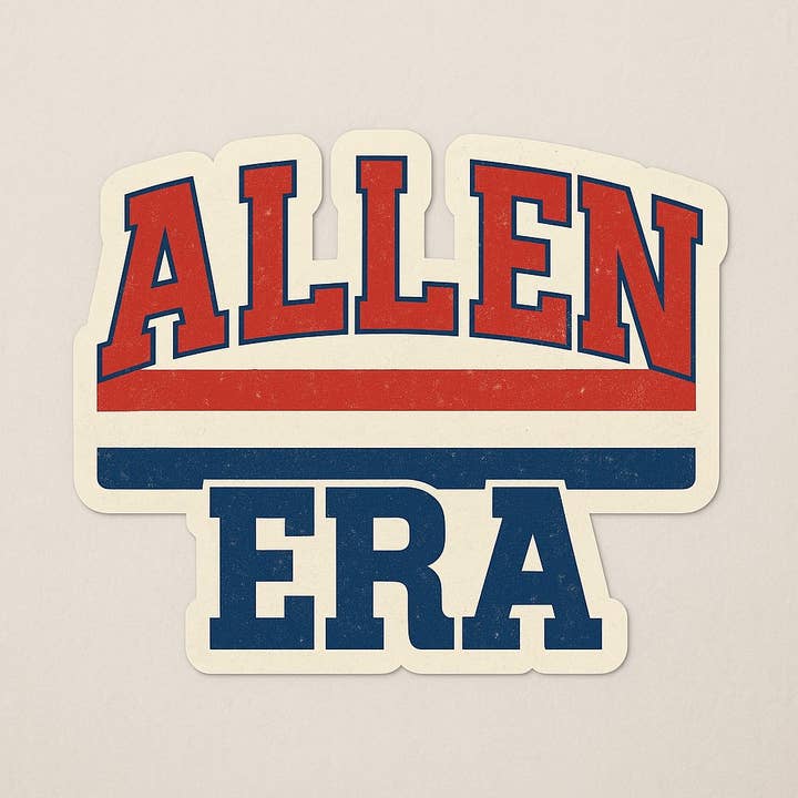 Autocollant Allen Era 3" pour la vente par Christmas All Over