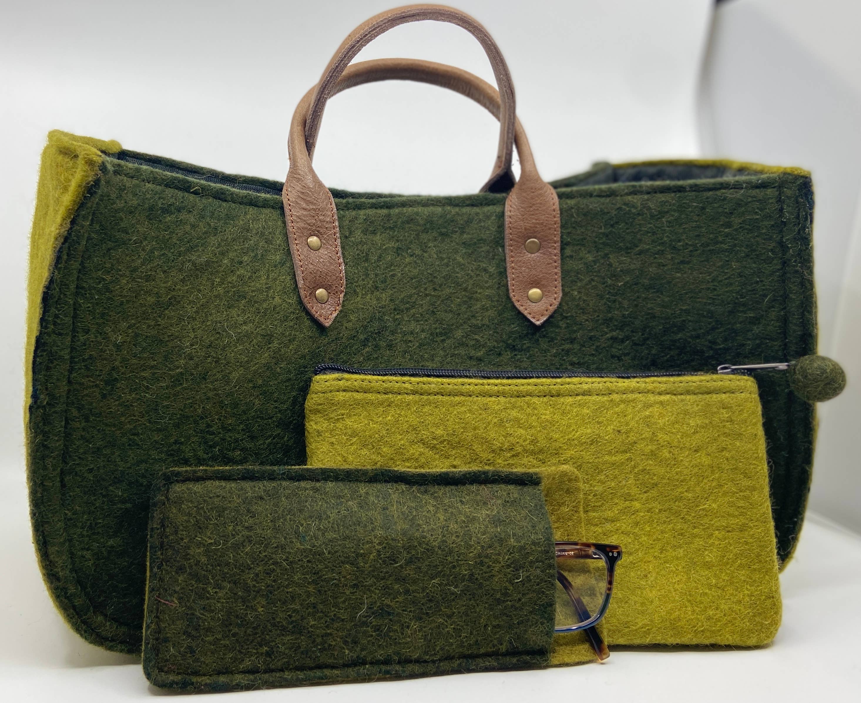 Fibres of Life - Wool & Felt - Wholesale Tote Bag - Women's - The Grab-&-Go Carry All | Felt Wool Tote Bag | Soft Yarn Bag35