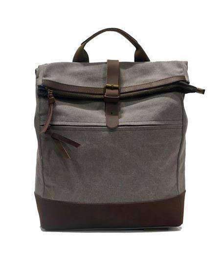 ZEDE PARIS - Vente Sac à dos – unisexe - ECOLE MILITAIRE - Sac à dos en toile et cuir1