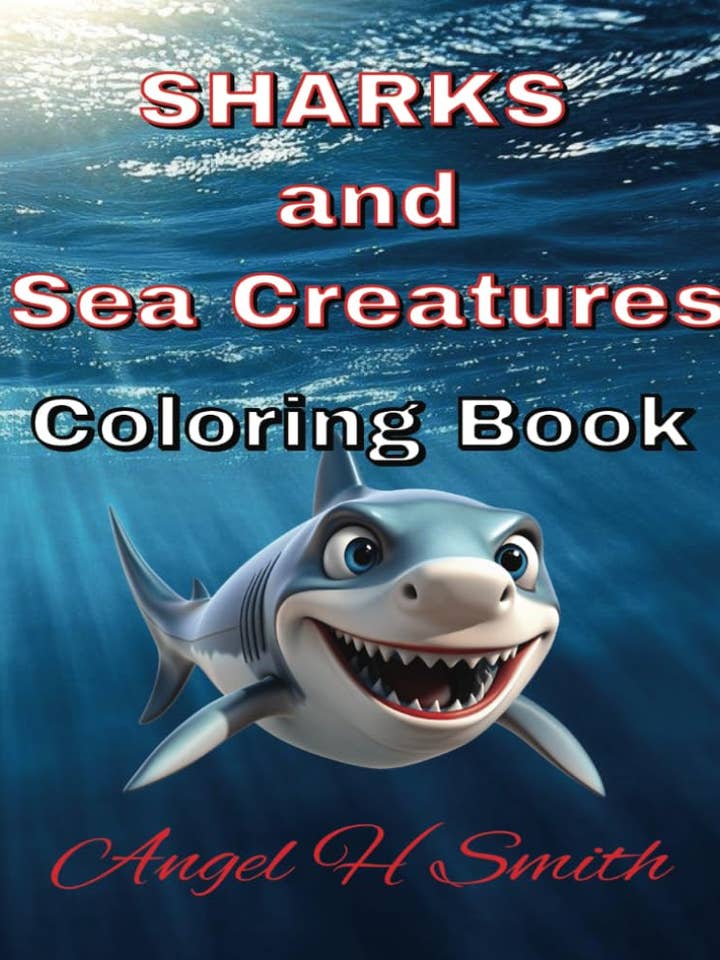 Kleurboek haaien en zeedieren voor wholesale door Angel H Smith Coloring Books