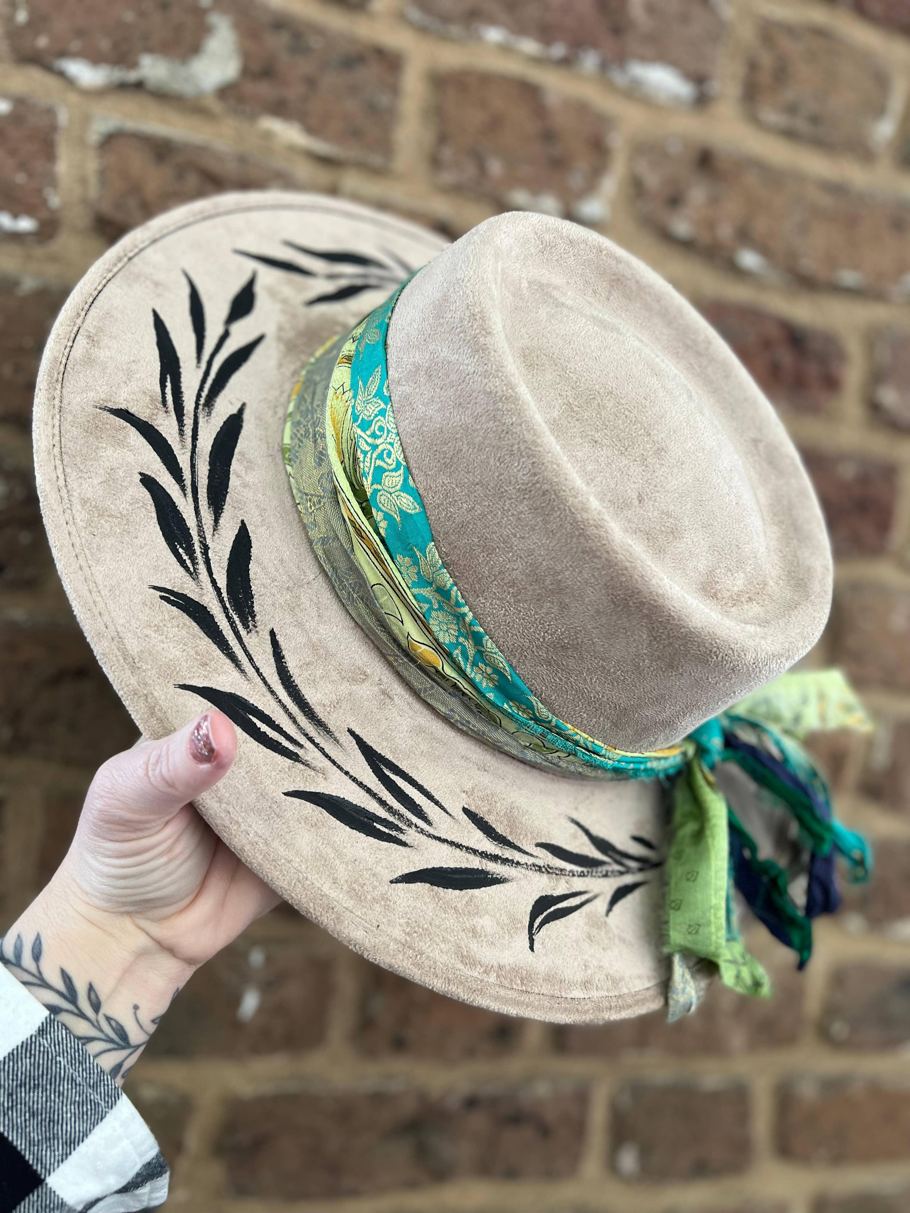 Hand Painted Mexican Art Straw Hat | Unique Designs | Made in Mexico