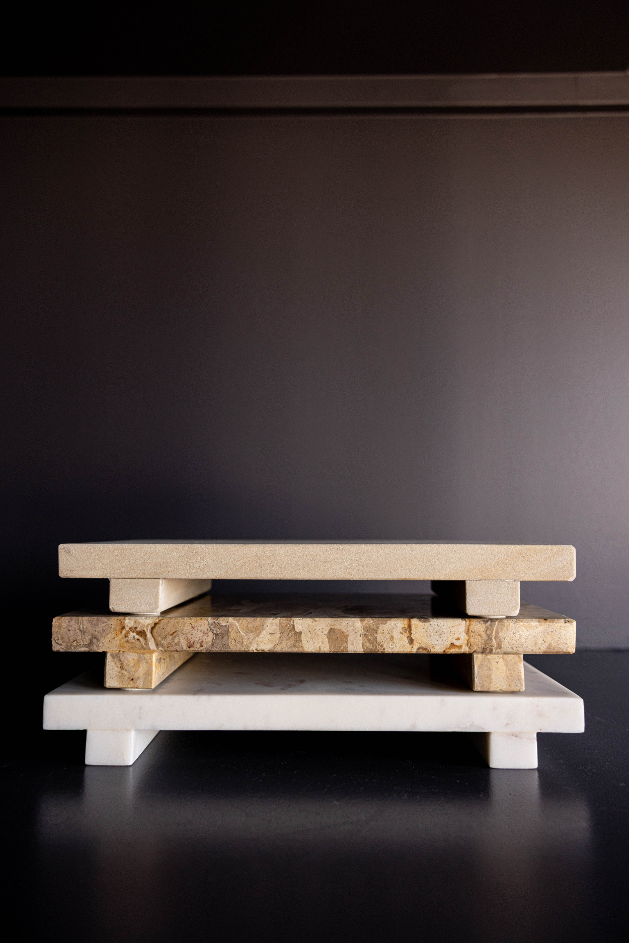 Luxe B Co – wholesale Trivet – Chocolate Marble Trivet Riser3