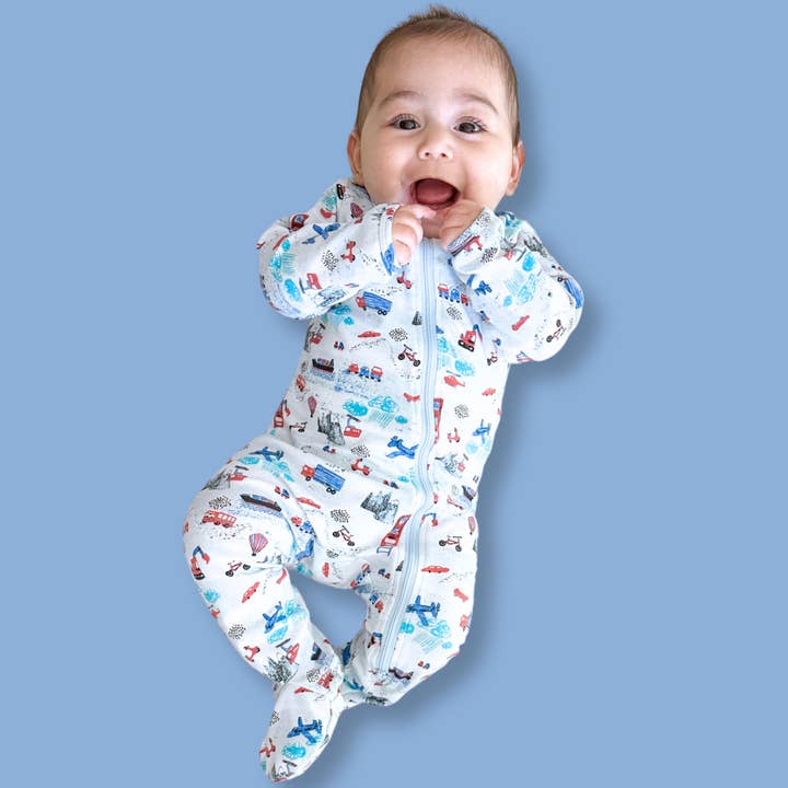 Norani Baby - Wholesale Bodysuit (Footed) - Baby - Organic Footie - Transportation