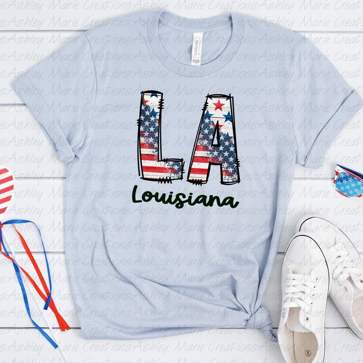 LA, Louisiana voor wholesale door Ashley Marie Creations