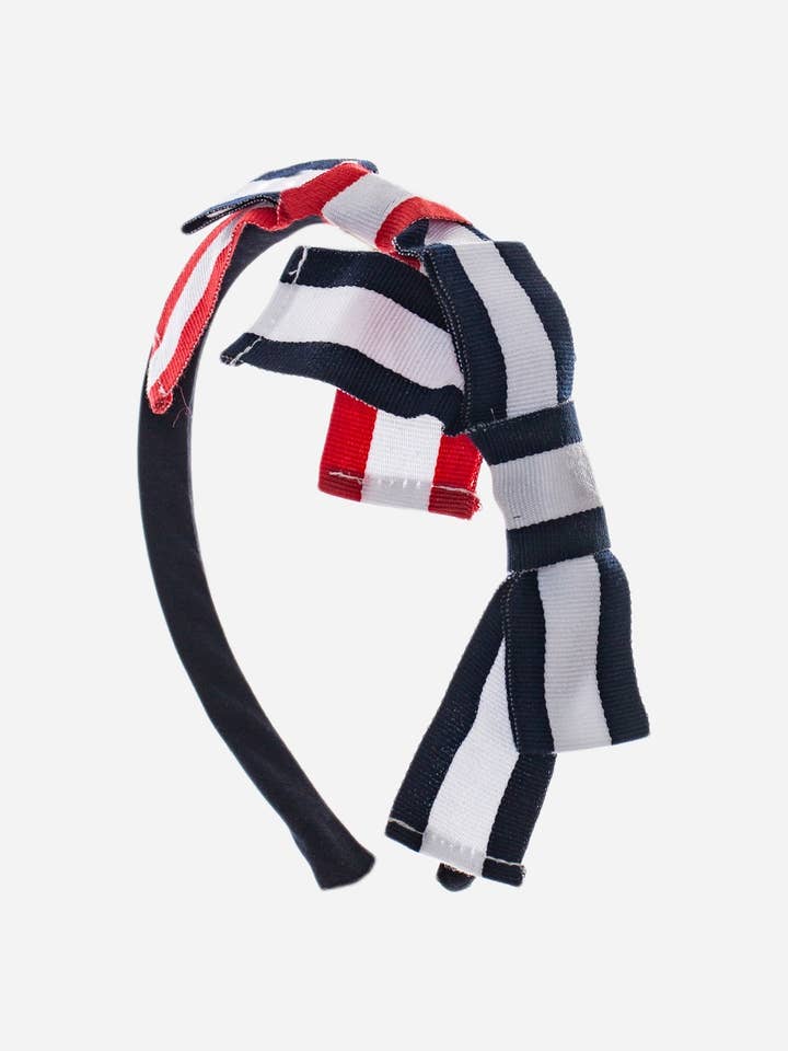 Marinblått hårband med rosett för wholesale av Patachou