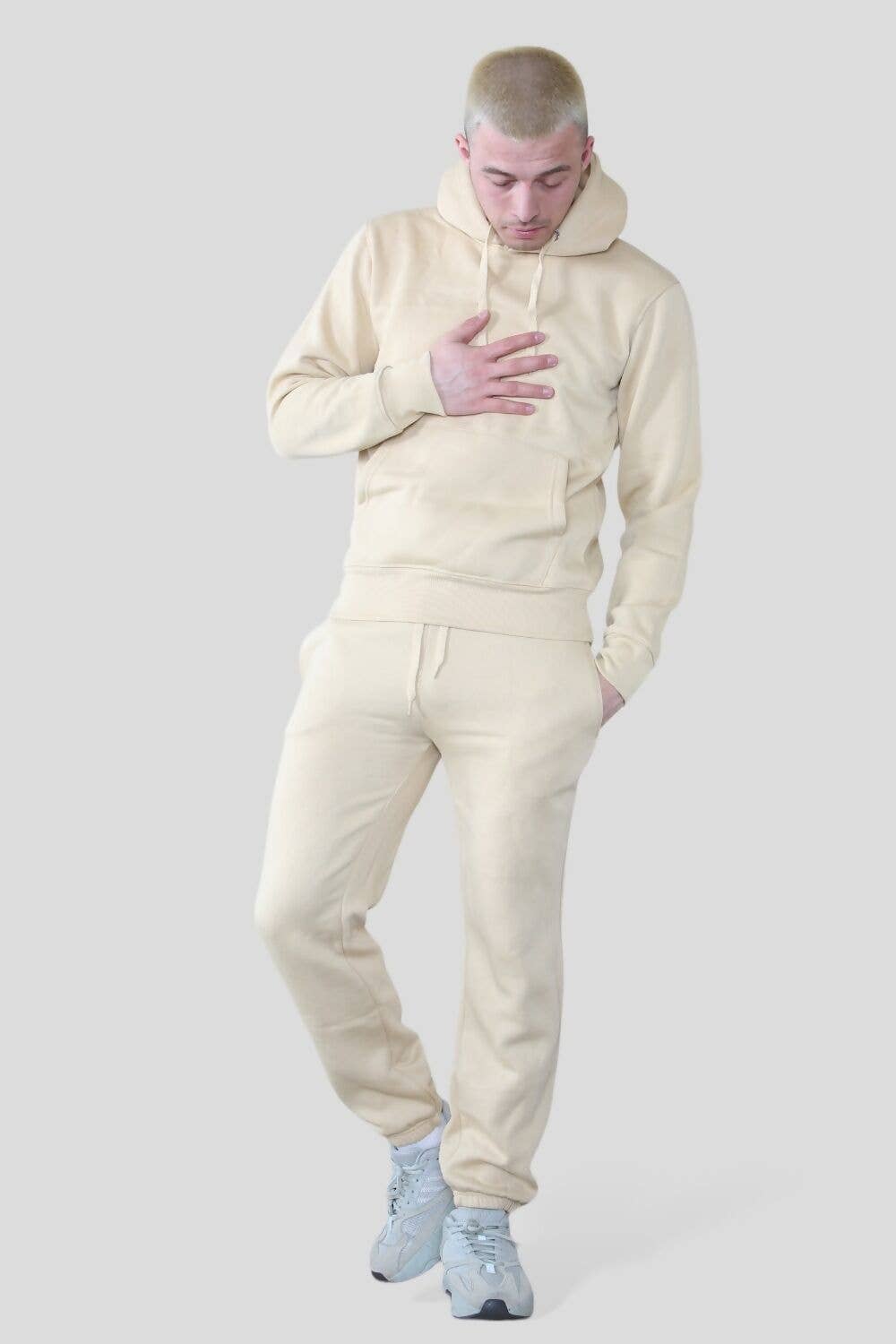 justyouroutfit - Wholesale Tracksuit - Men's - BASIC PULLOVER HOOD TRACKSUIT7