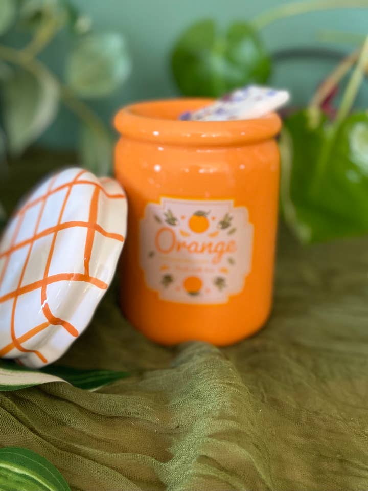 Ceramic Fragrance Burner - Orange Jam for Melts for wholesale by Lilium Blanc