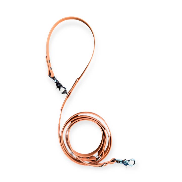 Cintura multiposizione impermeabile LONDON Peaches – Biothane® per la vendita all'ingrosso da parte di L&Z Dogwear