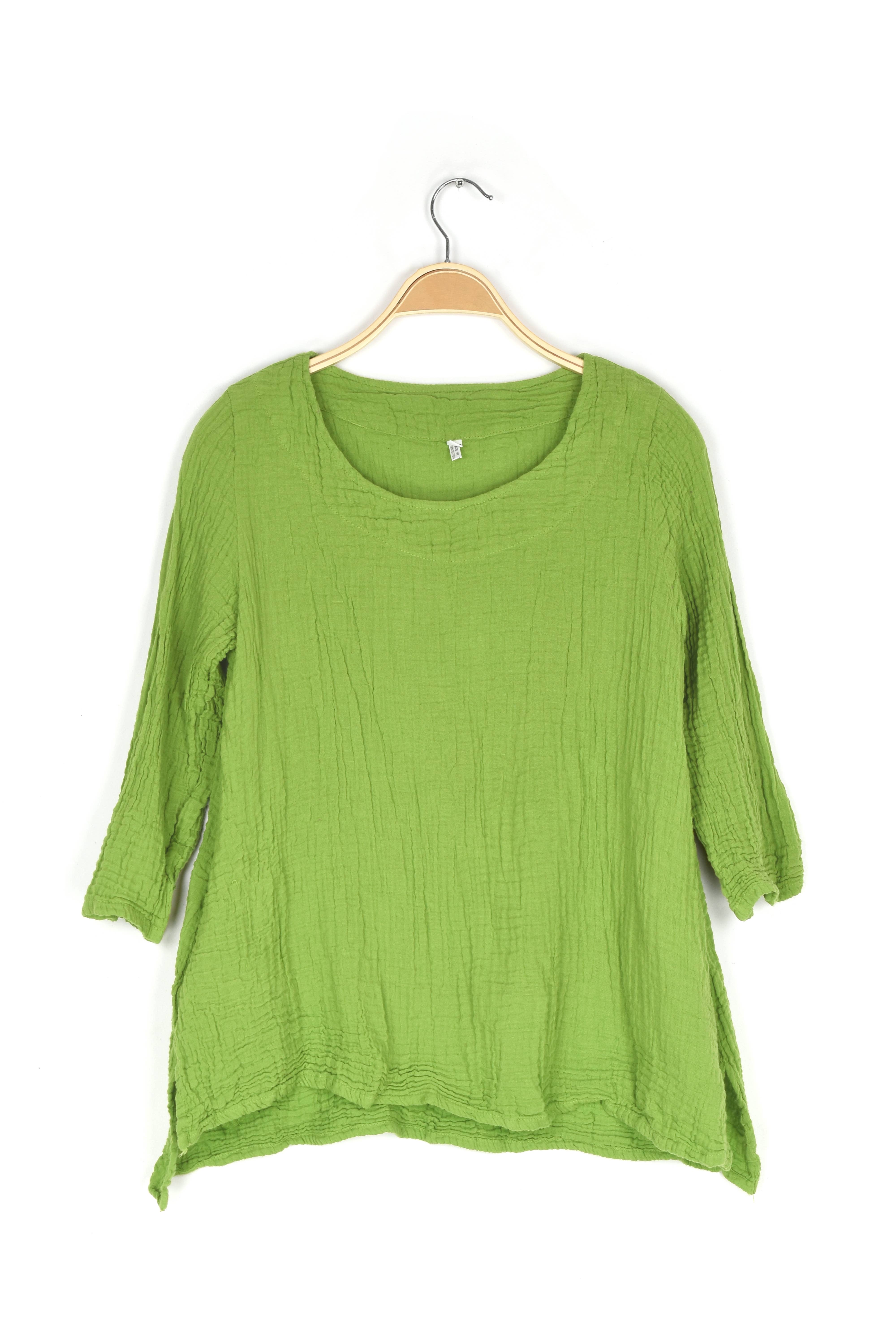 Nusantara Inc. - Wholesale Blouse - Women's - Thai Cotton Long Sleeve Tunic-03477 (S/M, L/X, XXL)11