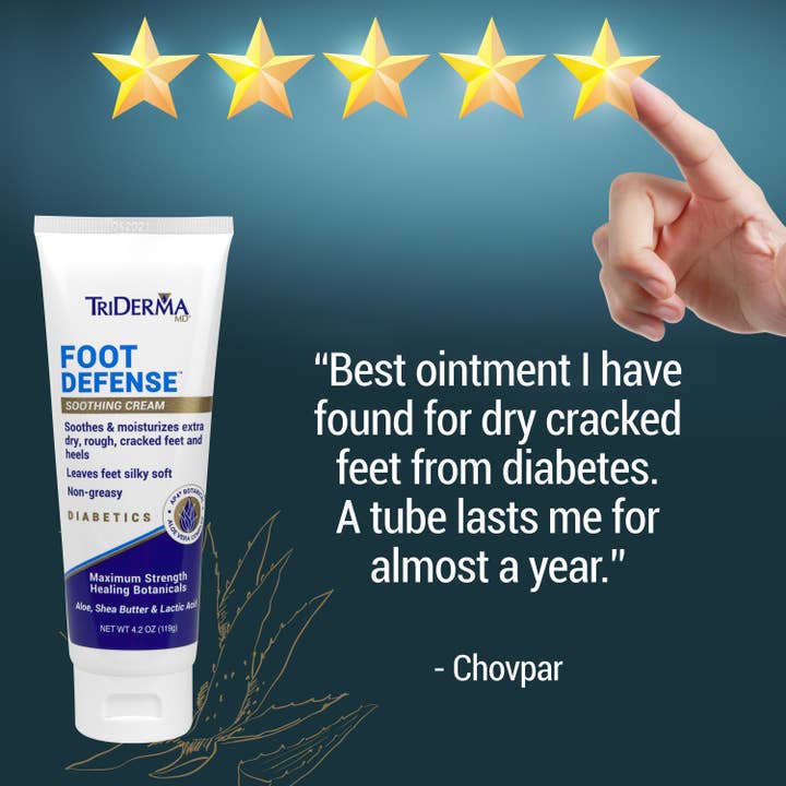 TriDerma MD - Wholesale Foot Cream - Diabetics Foot Defense Soothing Cream