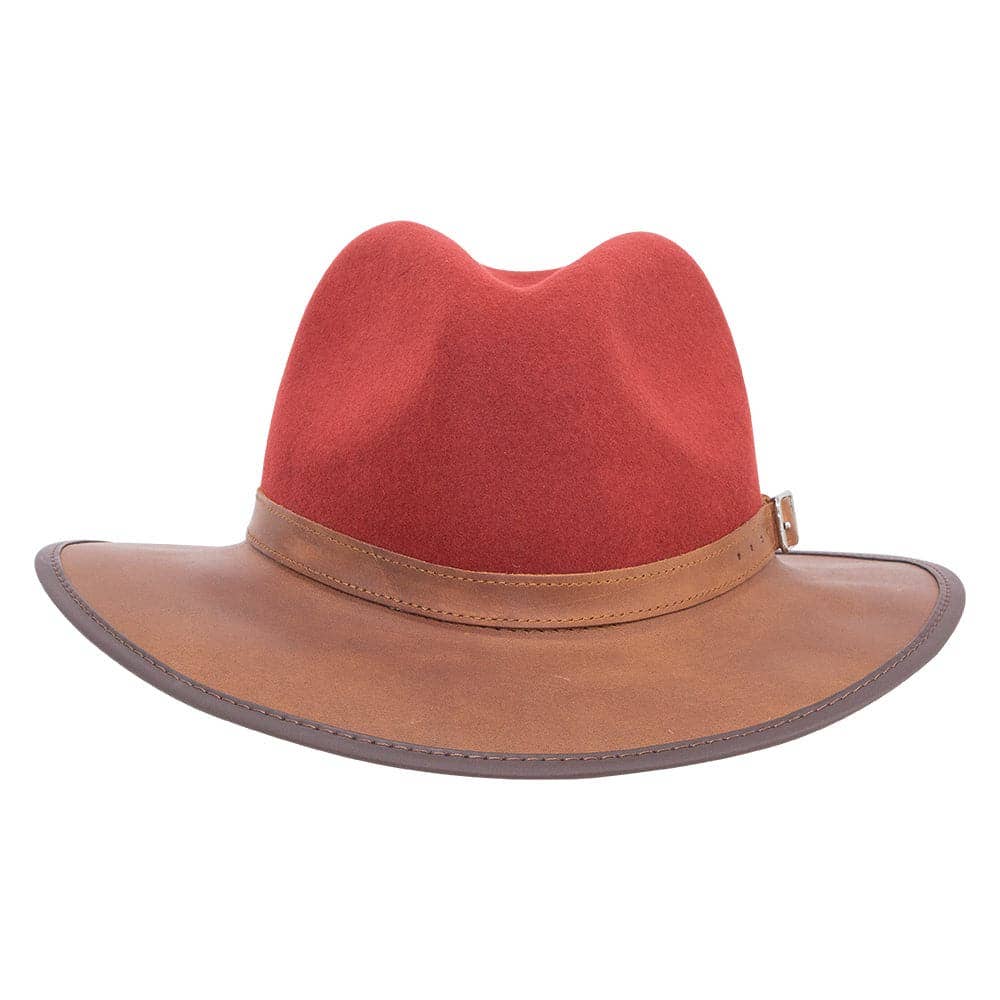 American Hat Makers - Wholesale Fedora - Unisex - Wool Felt Leather Outdoor Fedora Style - Summit29