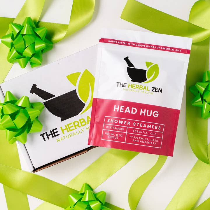 The Herbal Zen - Wholesale Shower Steamer/Bomb - Head Hug Shower Steamers | Tension Relief & Stress Support4