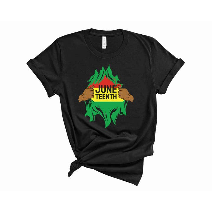 Hero Chest Juneteenth- Graphic Tee for wholesale by Jasie Blanks