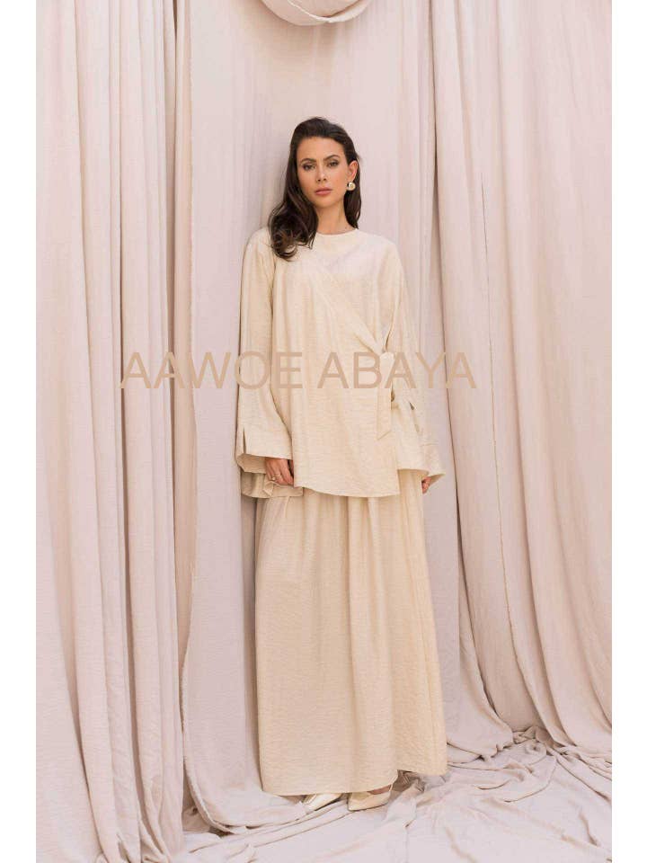 Aawoe Abaya - Wholesale Tops Set - Women's - Chic Set with Long Sleeves - 2422-EN30