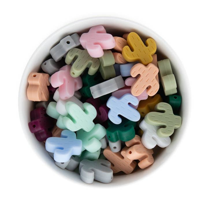Cara & Co Silicone Craft Supply - Wholesale Beads - Cactus Silicone Focal Beads