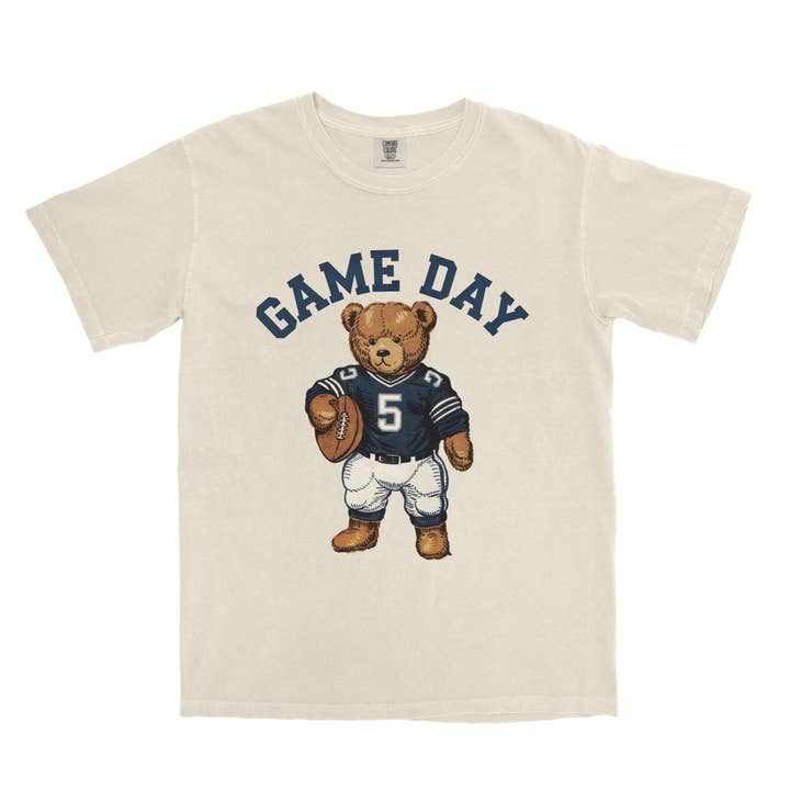 Lucy + Company - Wholesale Screen Printed T-Shirt - Women's - Game Day Football Graphic Tee0