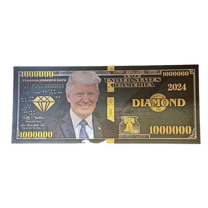 Blinkee.com, LLC – wholesale Gag gift/novelty gift – Donald Trump MAGA Million Dollar Gold Plated Bill