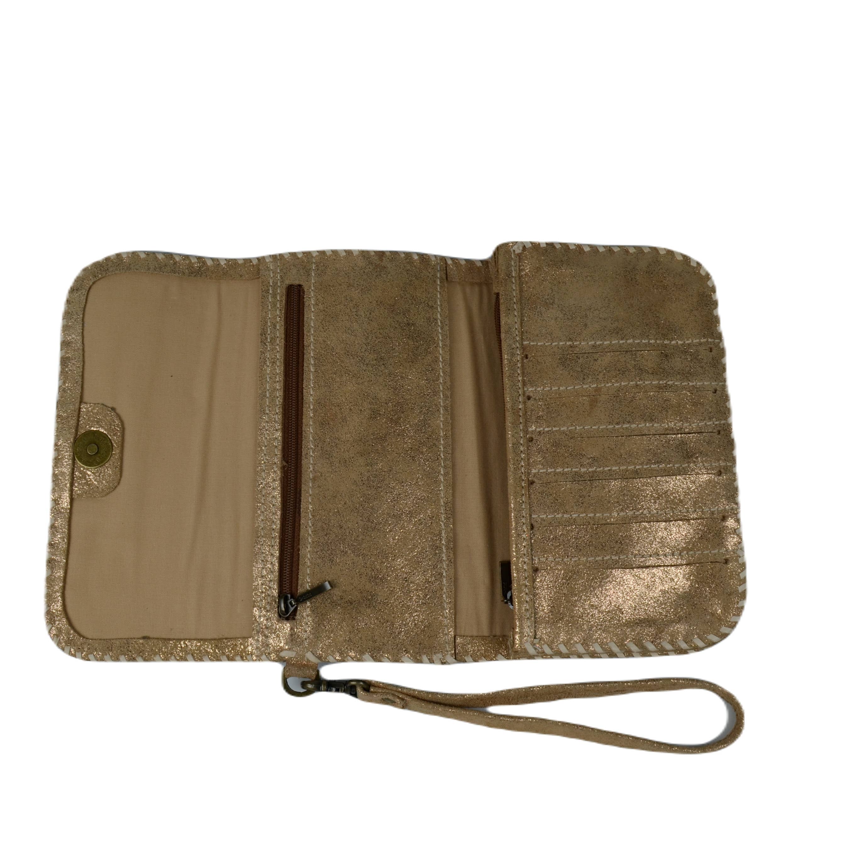 STUDIO CALEIDOSCOPE - Vente Portefeuille – femme - Portefeuille Nancy en cuir suédé5