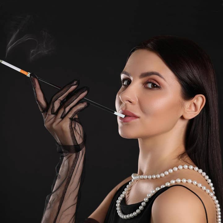 4E's Novelty - Wholesale Costume - Unisex - 4E's Novelty 2 Fake Cigarettes & Holder - 1920s Costume Prop