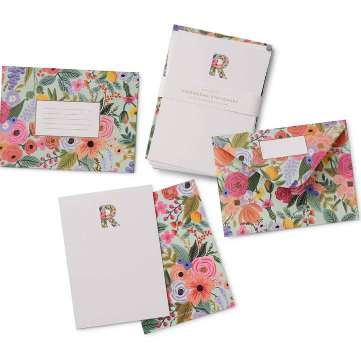 Rifle Paper Co. - Wholesale Stationery/Notecard Set - Garden Party Monogram Note Cards3