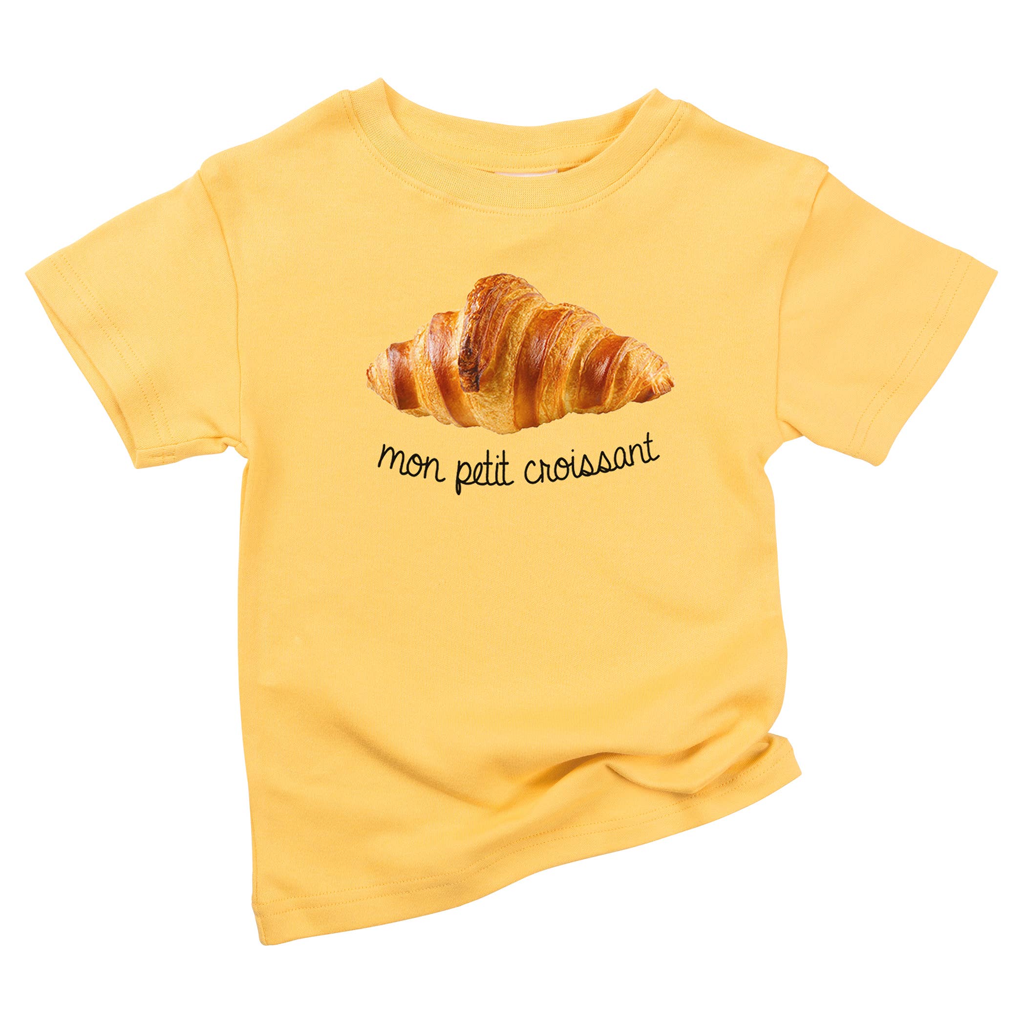 Spunky Stork - Wholesale Screen Printed T-Shirt - Kids - Mon Petit Croissant Organic Cotton French Baby Toddler Shirt1