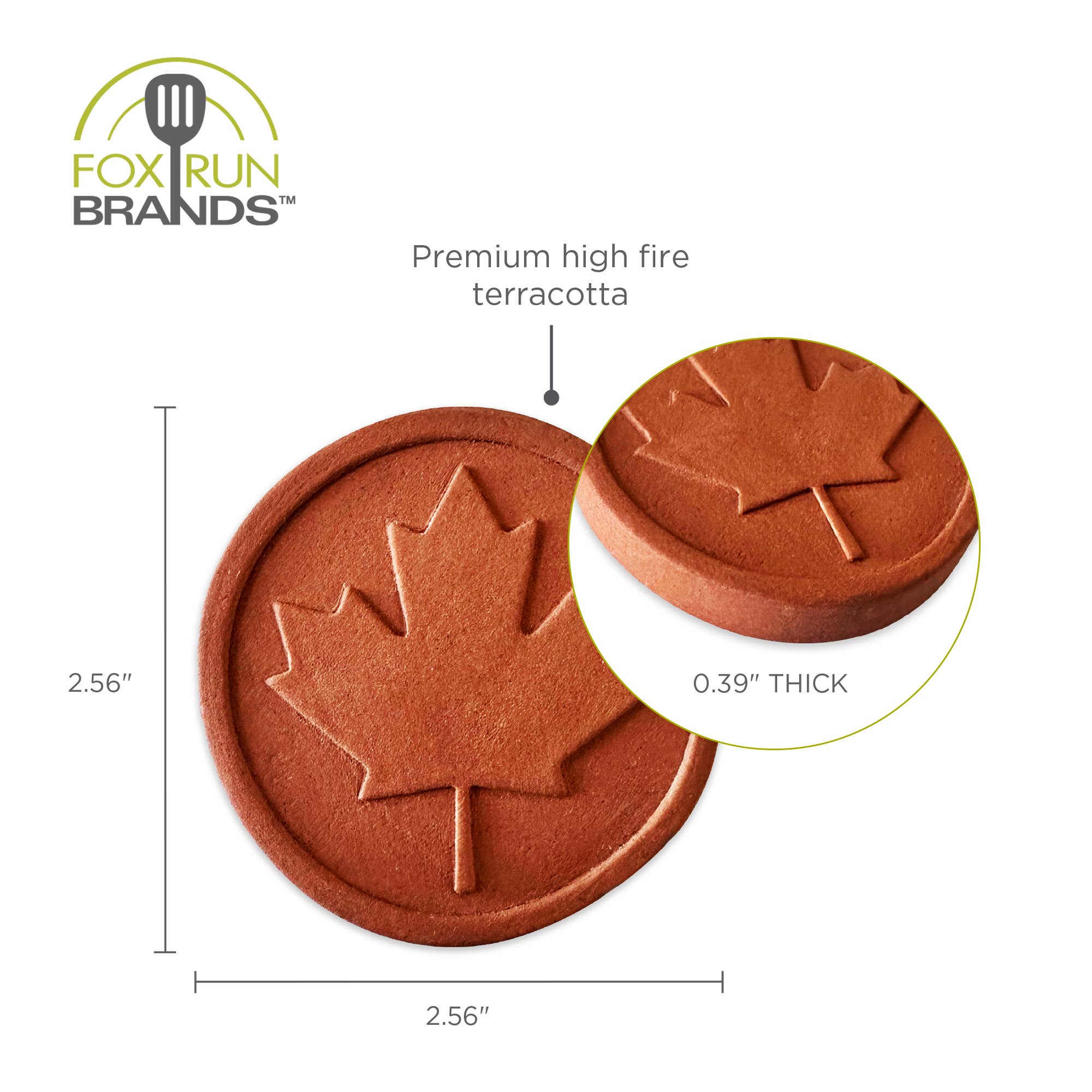 Fox Run Brands - Wholesale Keukengereedschap/gadget - Fox Run Terracotta Maple Leaf Brown Sugar Keepers, set van 27