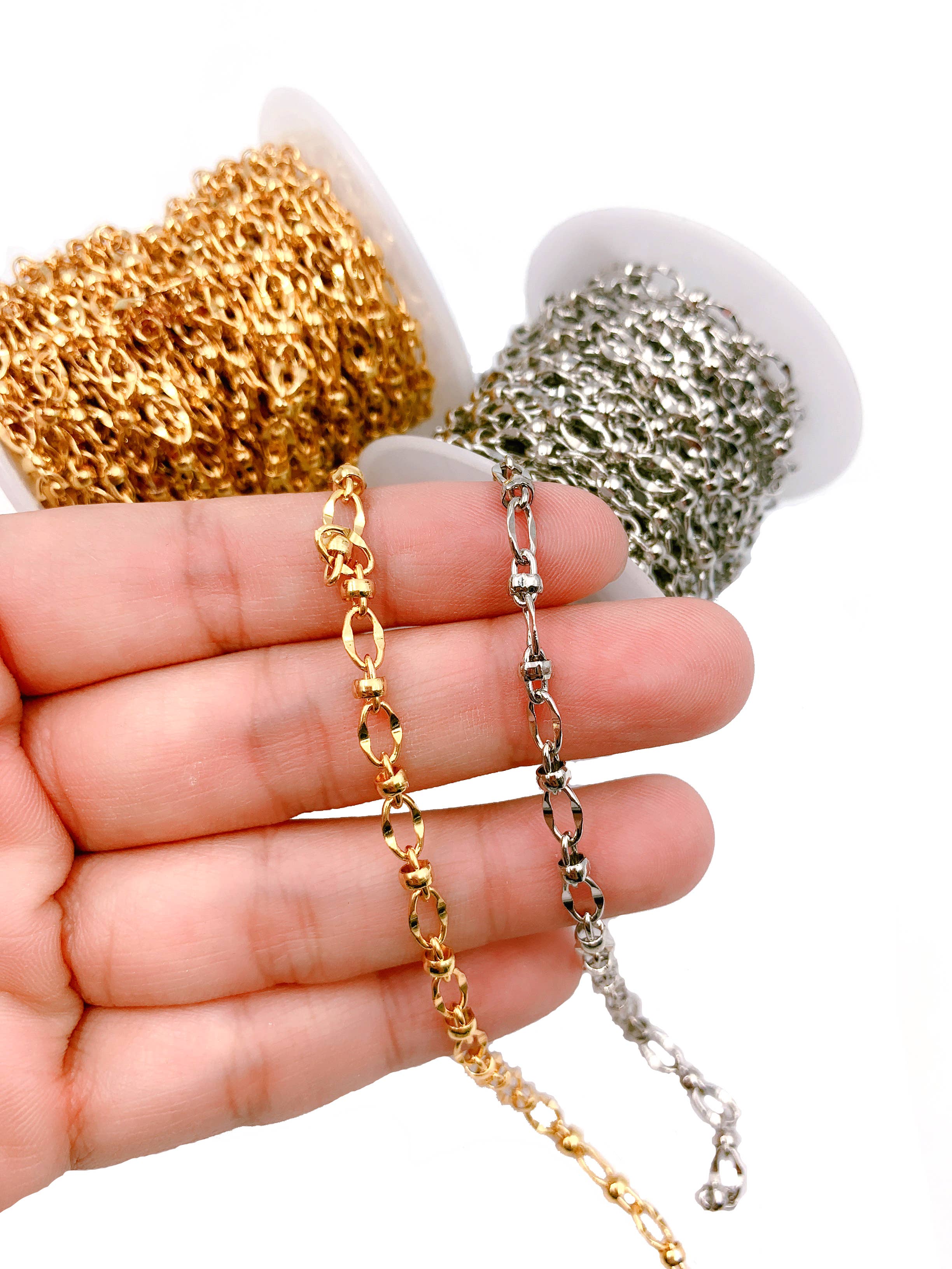 Beads Creation - Vendita all'ingrosso Attrezzature per lavoretti e fai da te - Catena Cubana a Maglie Larghe al Metro, Forniture Artigianali Non Finite6