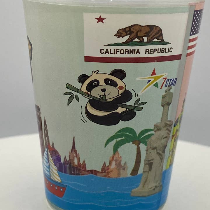 7 Star - Wholesale Shot Glass - "SAN DIEGO" California Shot Glass 2 oz3