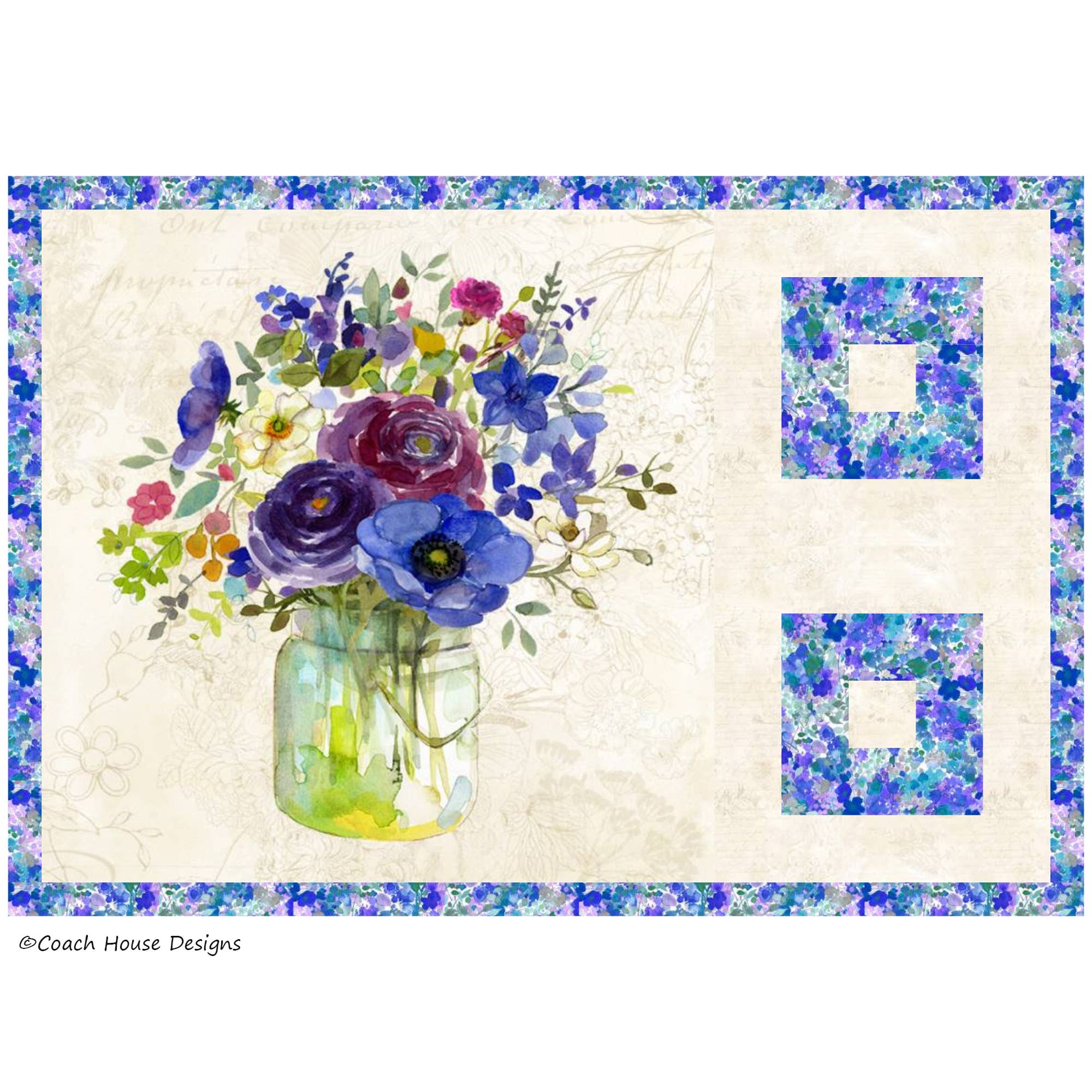 Coach House Designs - Wholesale Quilt - Flowers for Your Table Quilt Pattern8