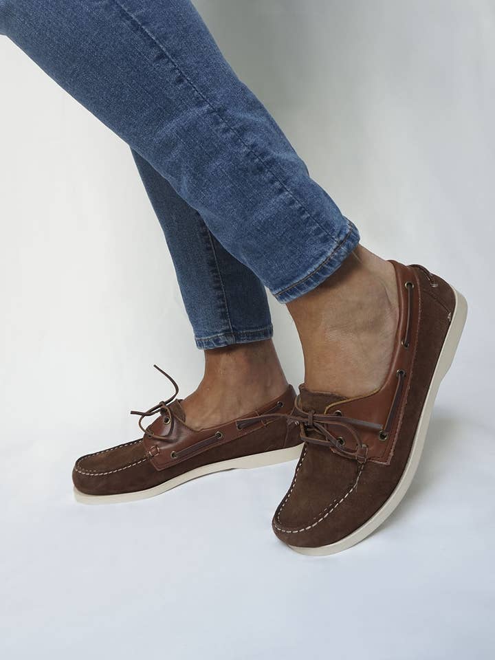 Náutico Ante Cacao por atacado de The Hundred Shoes