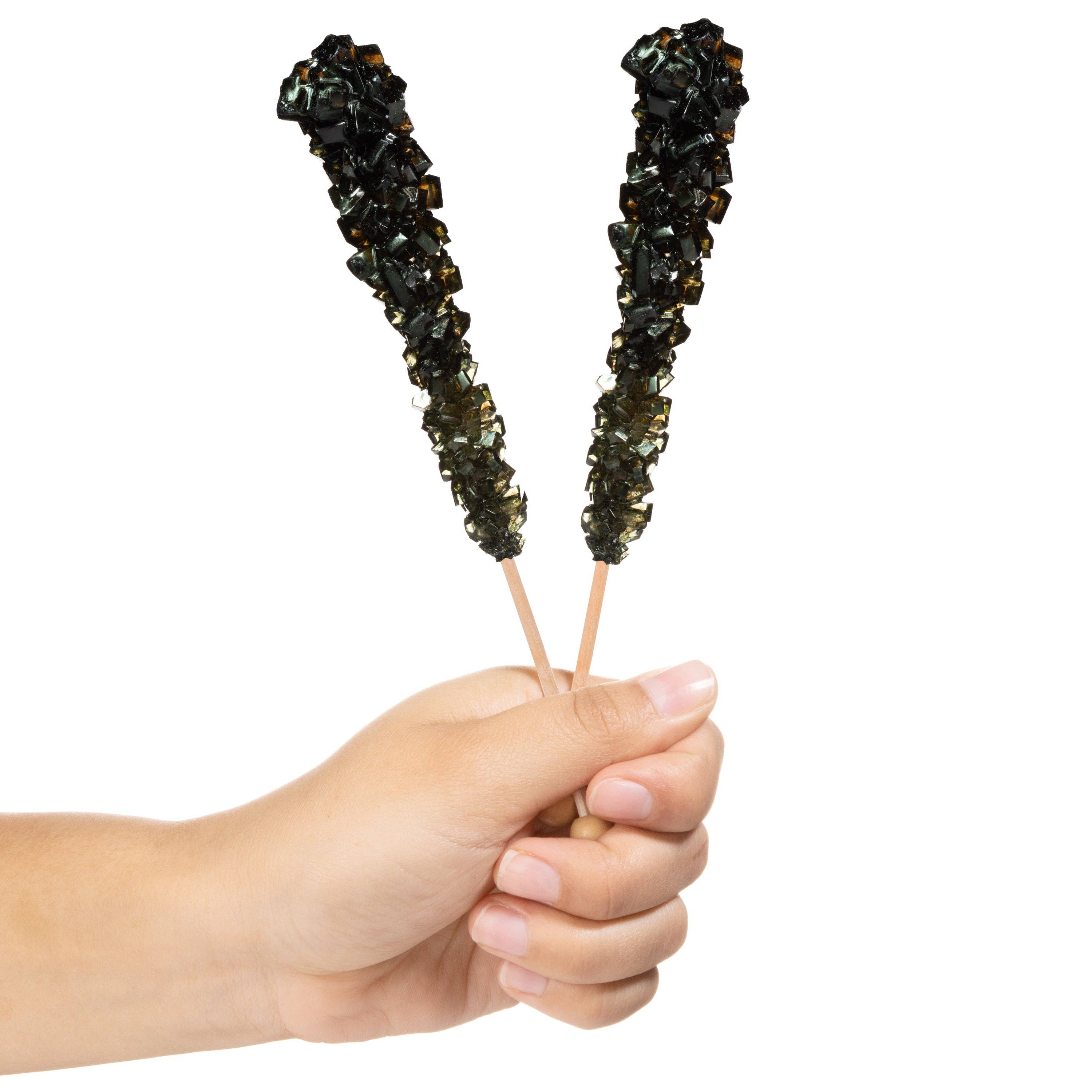 Candy Envy - Wholesale Hard Candy - Black Rock Candy Sugar Sticks - Black Cherry Flavor1