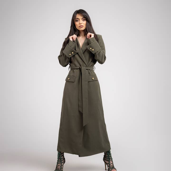Robe Manteau Lima Verte pour la vente par MÍMÍ COLLECTION