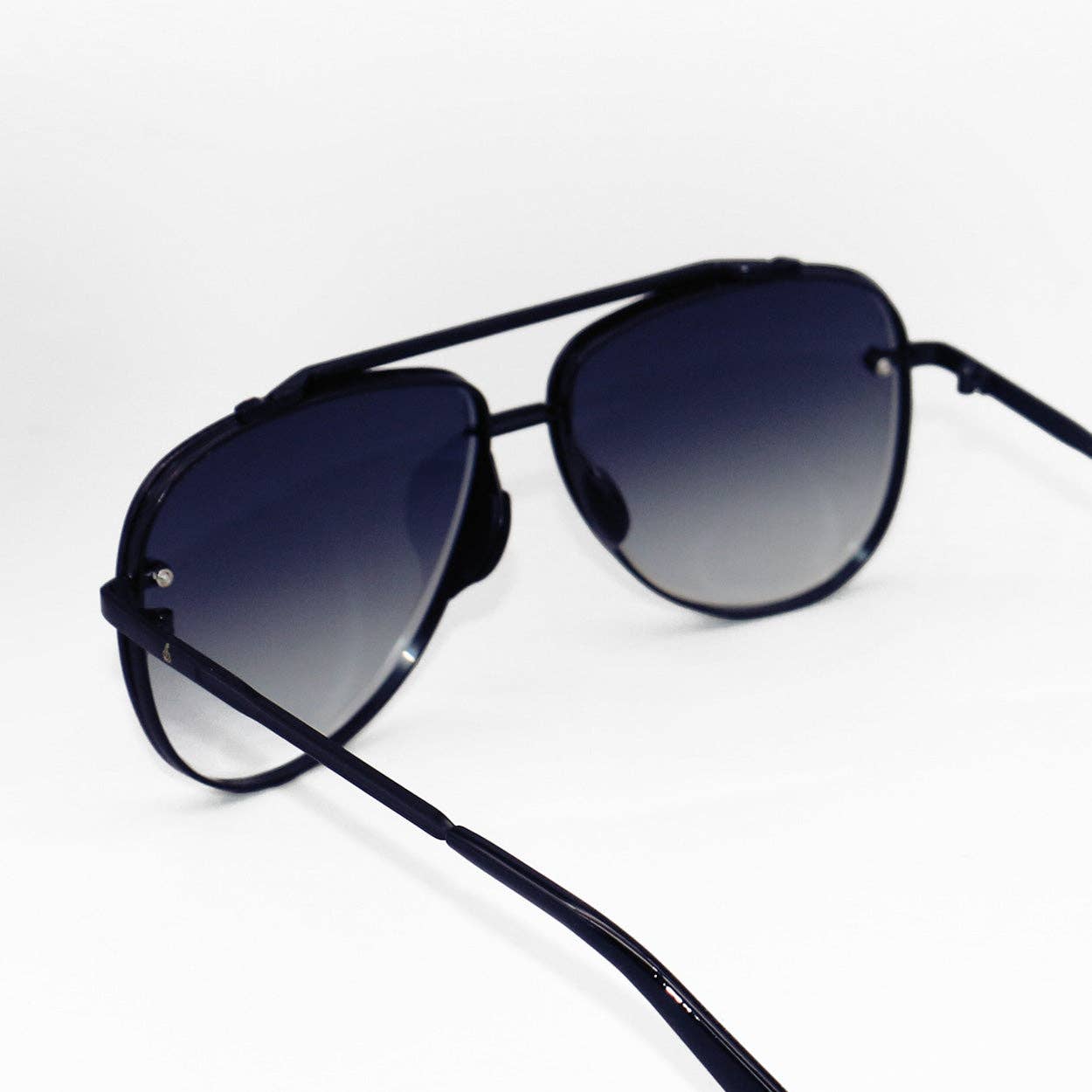 Luna - Tangle Free - Faded Black Aviator Sunglasses for wholesale on Faire4