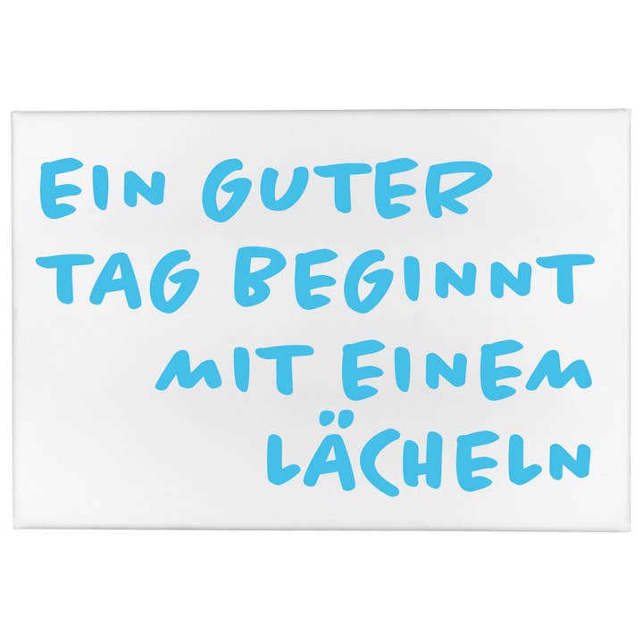 Magnet - En bra dag börjar med ett leende (80x53mm) för wholesale av 17;30