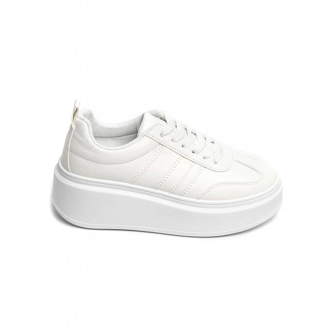 No Doubt Shoes - Wholesale Sneakers - Dames - DAMES SNEAKERS MET VETERS EN DIKKE ZOOL, ZIJDETAILS, ONTWERPERSTIJL2