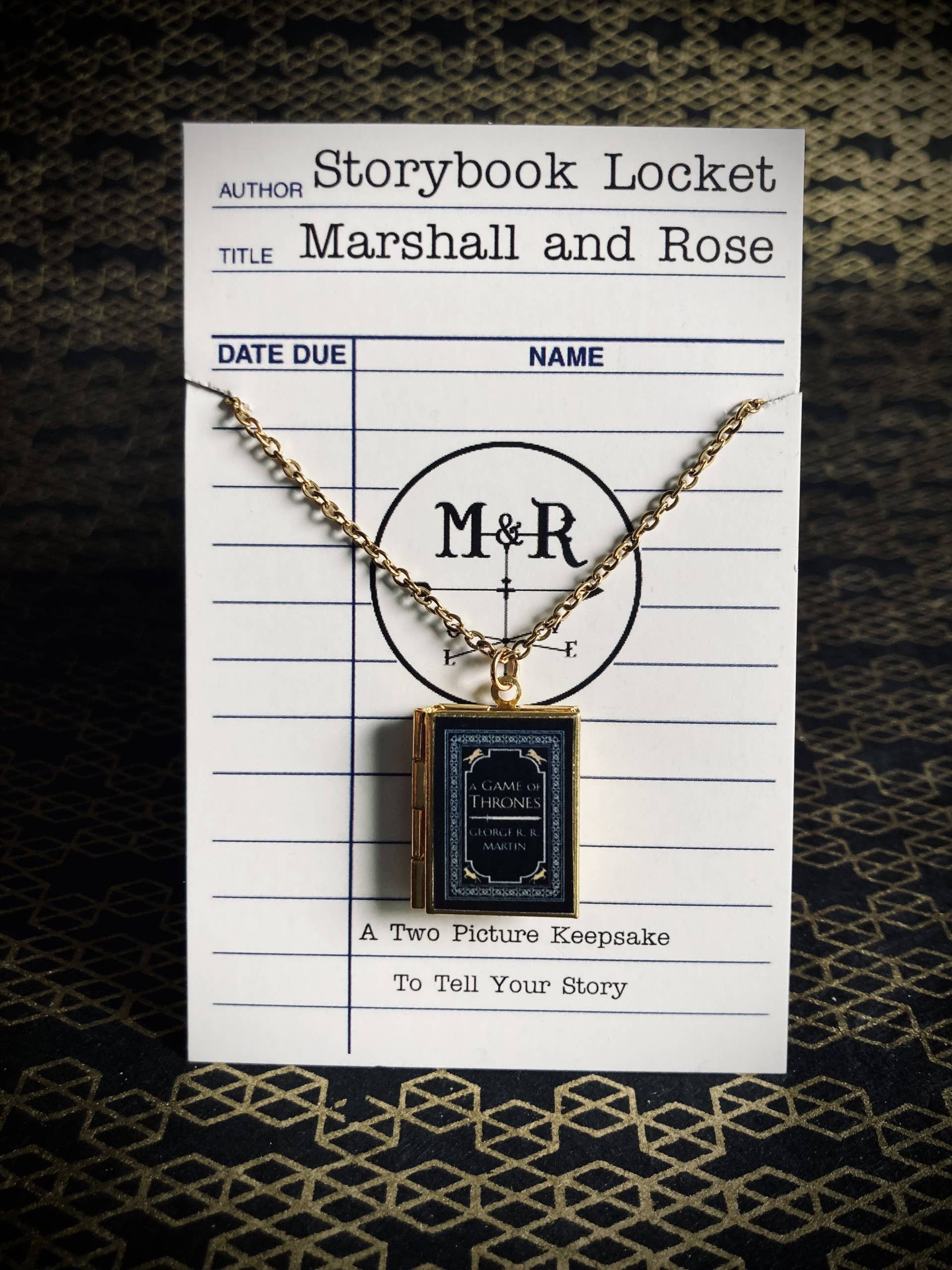 Marshall and Rose - Wholesale Locket Necklace - Book Locket Game of Thrones 4