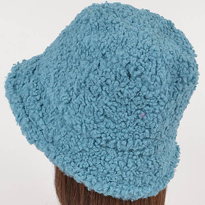 3AM BY H&D ACCESSORIES - Wholesale Bucket Hat - Women's - AMH1590 PLUFFY FLEECE WOOL BUCKET HAT3
