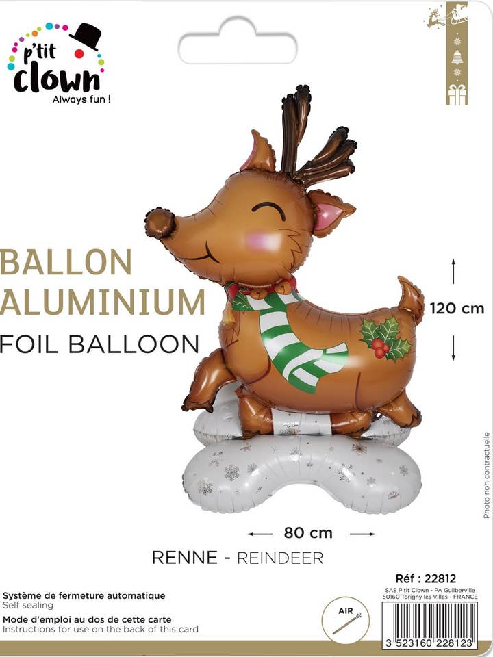 Ballon Renne - À Poser pour la vente par P'tit Clown