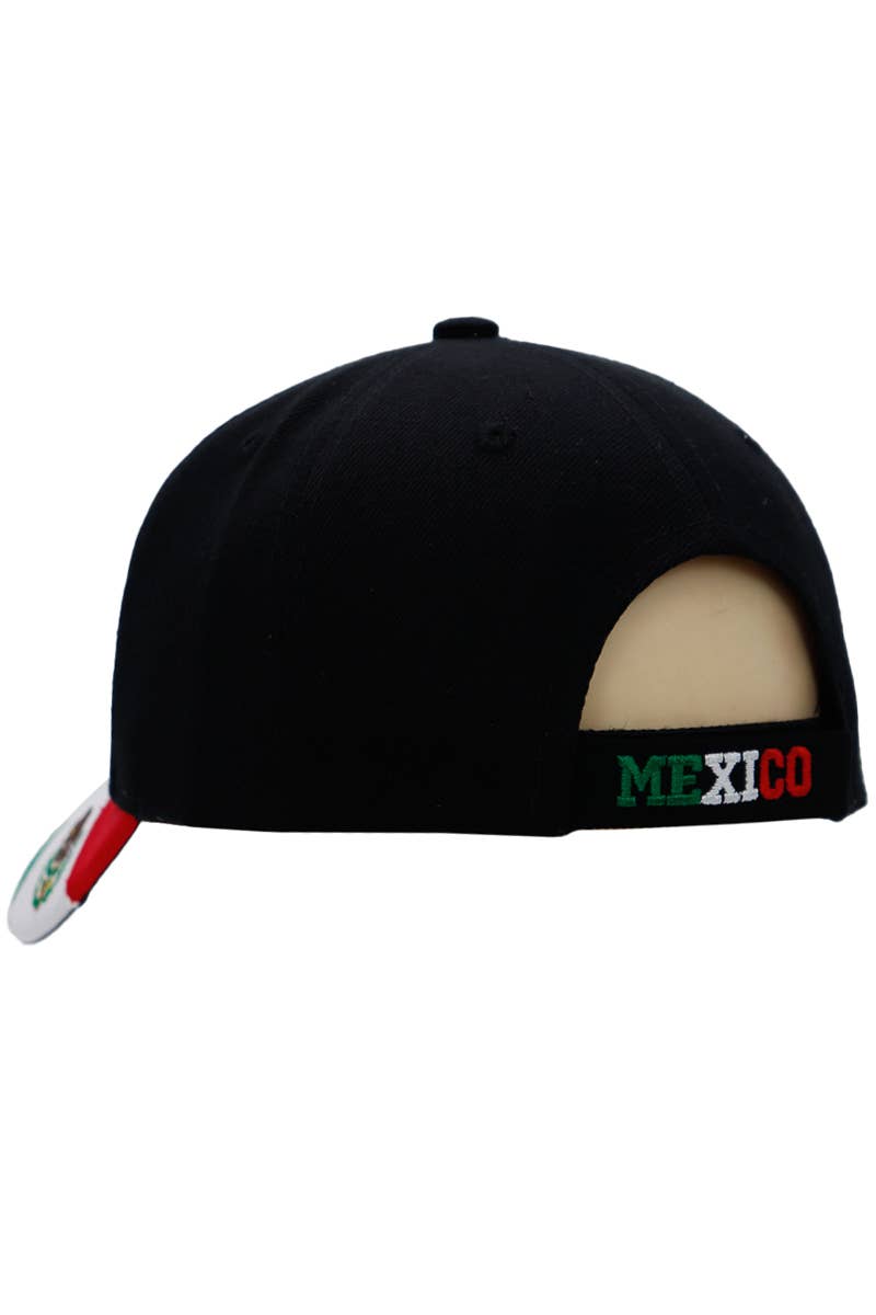 Cap Zone - Wholesale Baseball Cap - Unisex - Mexico Logo Flag Embroidered Acrylic Baseball Cap2