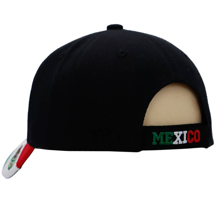 Cap Zone - Wholesale Baseball Cap - Unisex - Mexico Logo Flag Embroidered Acrylic Baseball Cap2