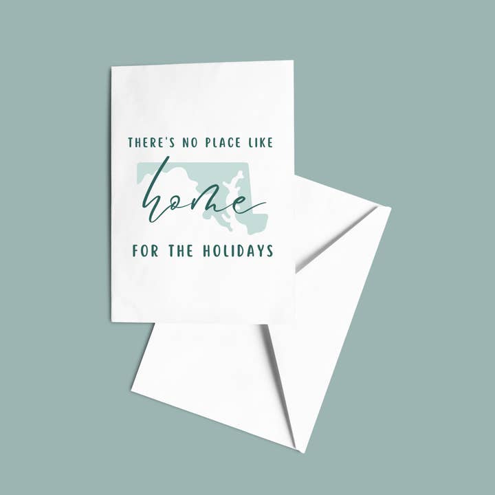 Home For Holidays Maryland Weihnachtskarte für den Großhandel von Chesapeake Charm Shop