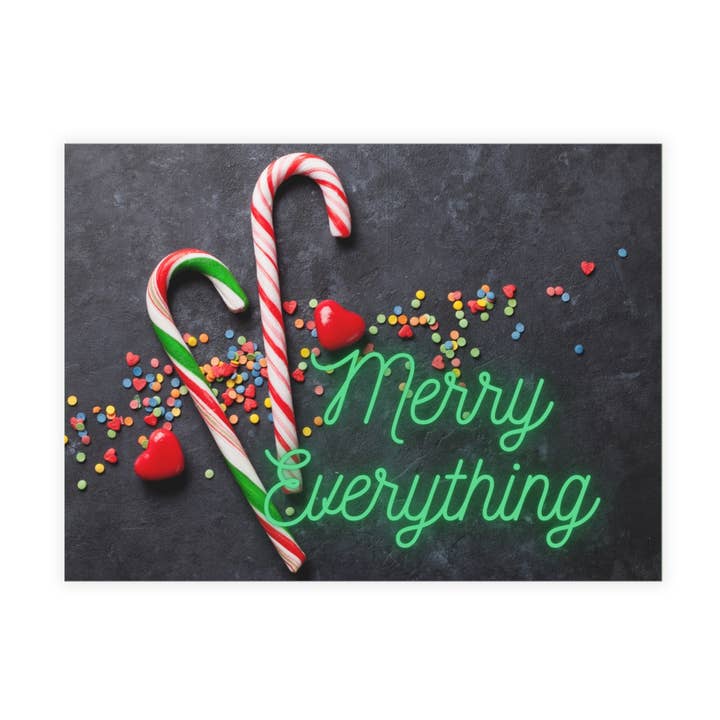 Merry Everything Postcard for wholesale by Postcard Circus