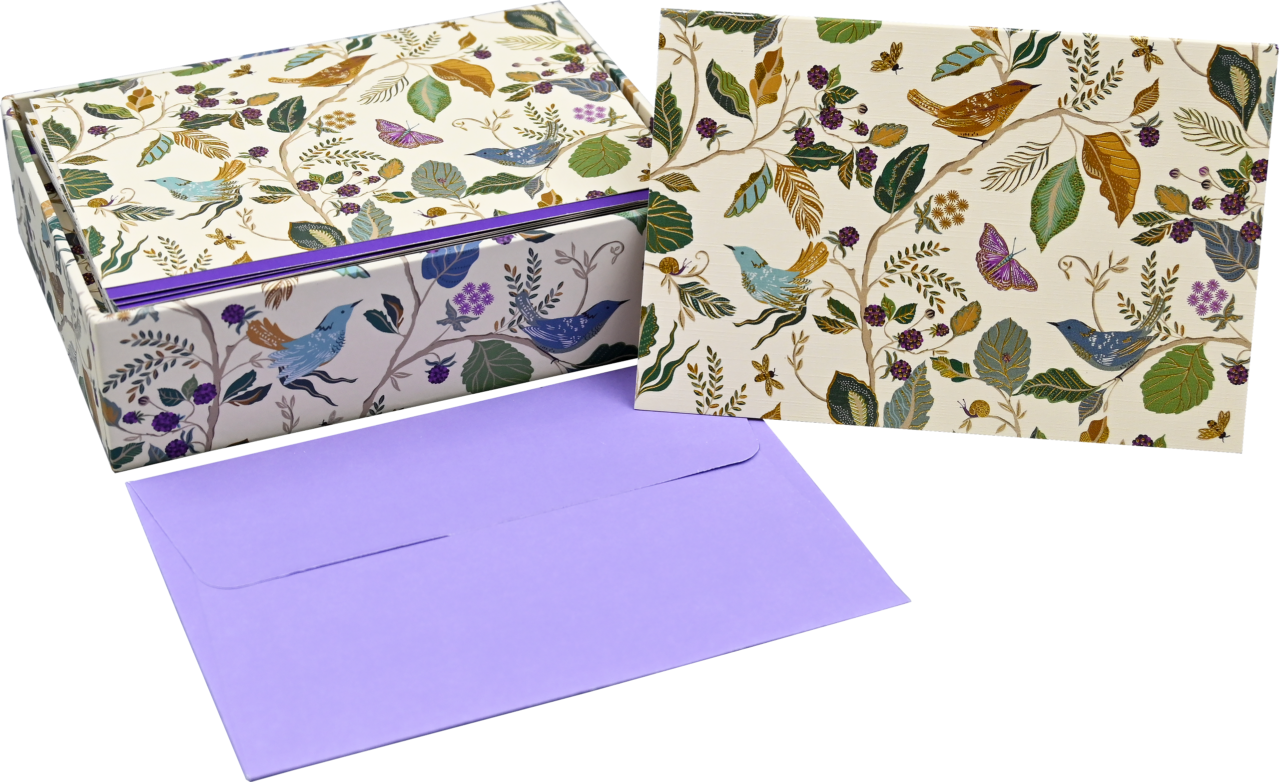 Peter Pauper Press - Wholesale Stationery/Notecard Set - Birds and Berries Note Cards2