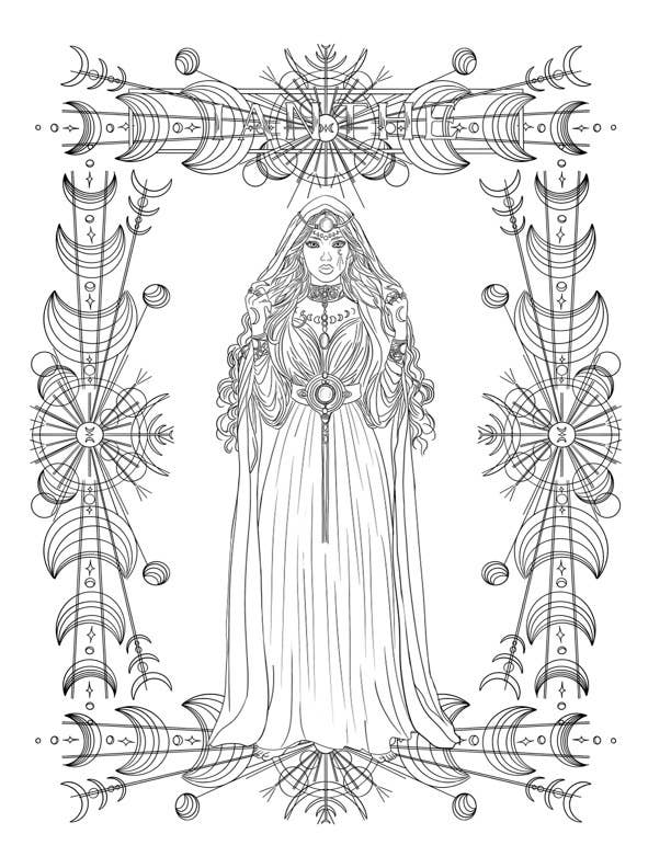 Liz Deleo - Full Time Side Hustle - Wholesale Coloring & Activity Book - Adult - The A Court of Thorns and Roses Adult Coloring Book6