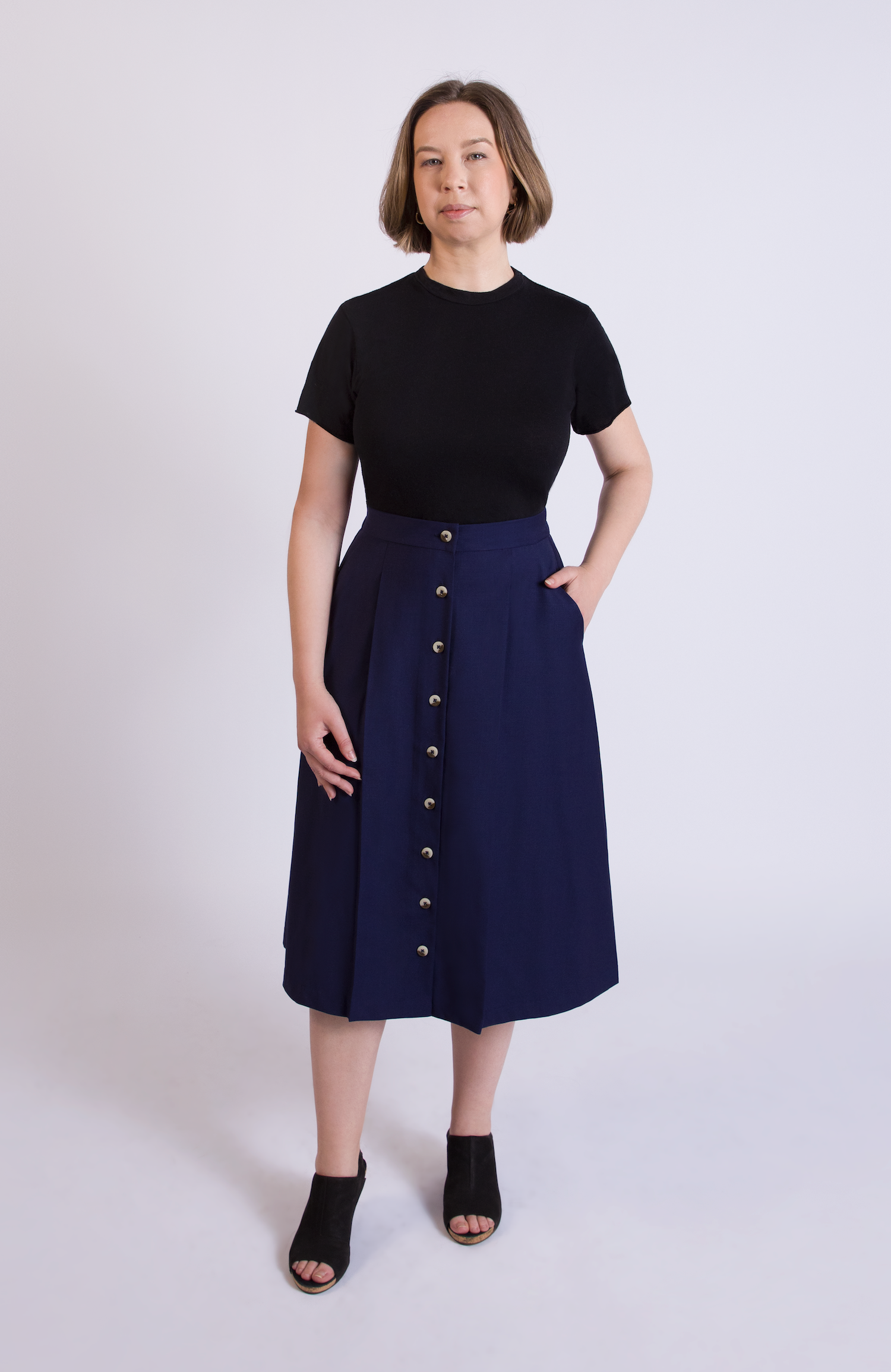 Aam The Label - Wholesale Skirt - Women's - The Wool Midi Skirt27