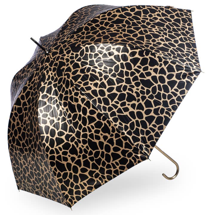 Metallic Giraffe Print - Gold Umbrella - EDSAGPG for wholesale by Soake