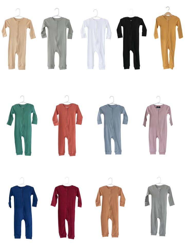 Organic Zip Coverall | Solids & Prints for wholesale by Modern Burlap