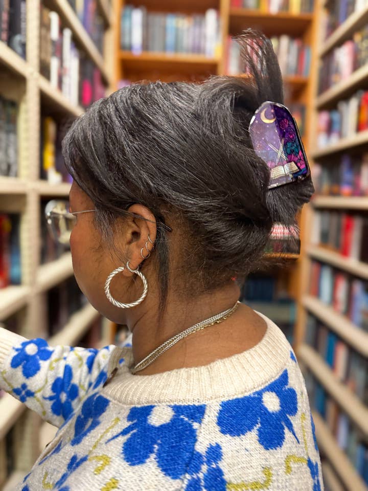 Swords & Stories Hair Claw Clip for wholesale by Charmed by Nathalie Ann