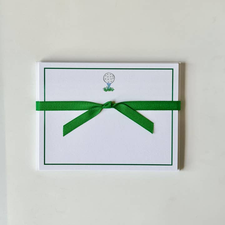 Georgetown Paperie - Wholesale Stationery/Notecard Set - Golf Tee 24 - Flat Note Cards